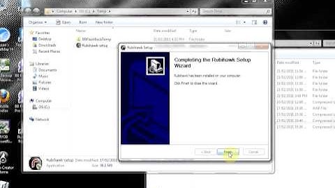 Installing Rubihawk for MYOB on Windows