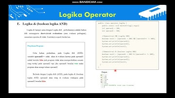 Operator Logika pada JAVA