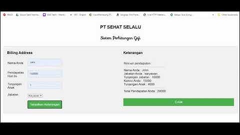 Sistem Gaji Karyawan Sederhana Berbasis Web (Responsif Device)