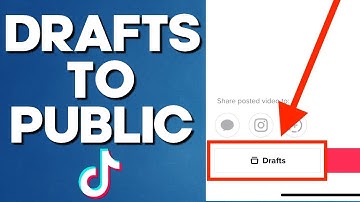How to Post TikTok Drafts to Public ! (2022)