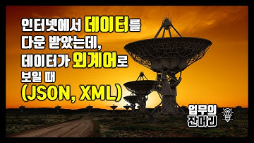 인터넷에서 데이터를 다운받았는데, 데이터가 외계어로 보일 때 (JSON, XML)