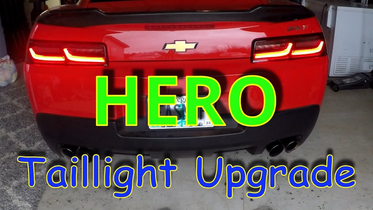 How to install Hero Taillights for the 5th Gen Camaro - YouTube