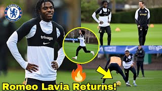 ROMEO LAVIA IS BACK!🔥Christopher Nkunku Skills✅Cucurella\& Lavia at Chelsea Final Training,Palmer