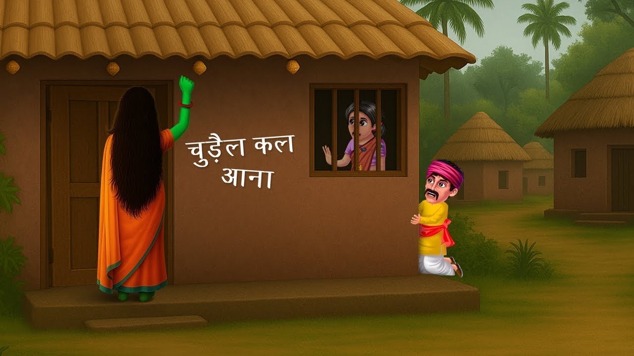 चुड़ैल कल आना । CHUDAIL CAL AANA | HINDI KAHANIYA | MORAL STORIES | CARTOON HORROR STORY