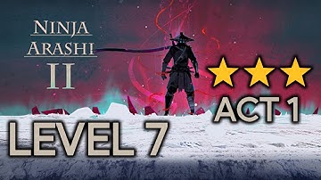 Ninja Arashi 2 Act 1 Level 7 Full Gameplay (3 Stars)