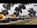 Today, October 5th! Ukraine brutally attacked hundreds of Russian ammunition truck convoys.