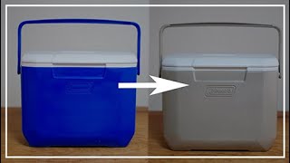 【DIY】スプレーでコールマンのクーラーボックスを塗る【coleman】