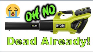 Ryobi 40v leaf blower failure 700 CFM [what happened]