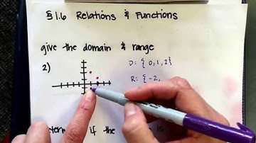 Advanced Algebra: 1.6 Relations and Functions