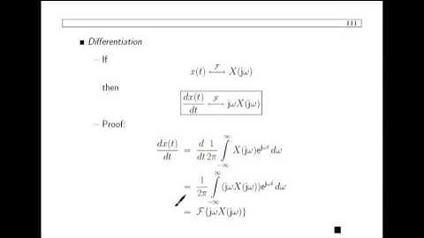 Signals, Systems   Control 012 | SSC The Continuous Time Fourier Transform Part II