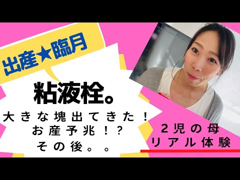【出産★臨月★粘液栓出てきた！】大きな塊出てきた！もうすぐ産まれる！？その後…！