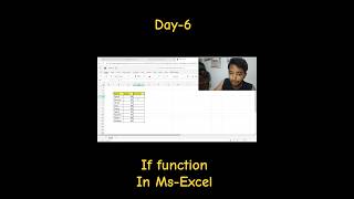 If function in MS Excel Day-4of Mastering MS Excel....🎯#day6#msexcelcourse#msexceltricks #maths