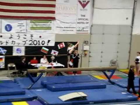 Sarah McKay's 1st level 7 gymnastics meet Beam 9.45