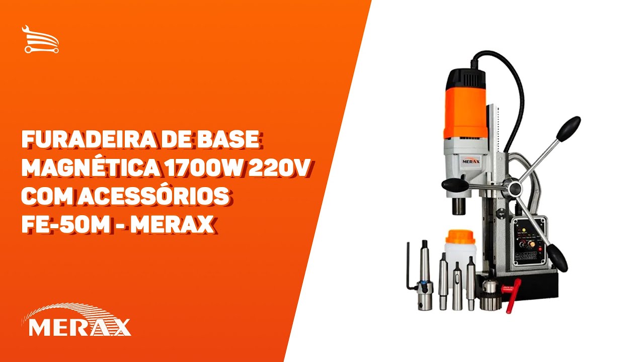 Furadeira FE50M de Base Magnética - MERAX-FE5000