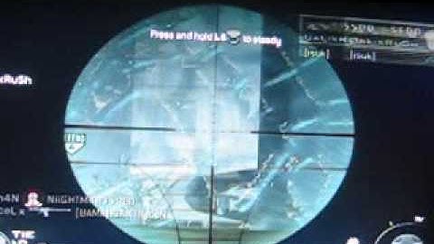 COD MW2 underpass part 1. Sick snipe and collateral