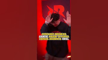 Streamer Indonesia sampai masuk TV Korea karena soundnya viral #kpop #shorts