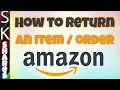 How to return an item on Amazon app