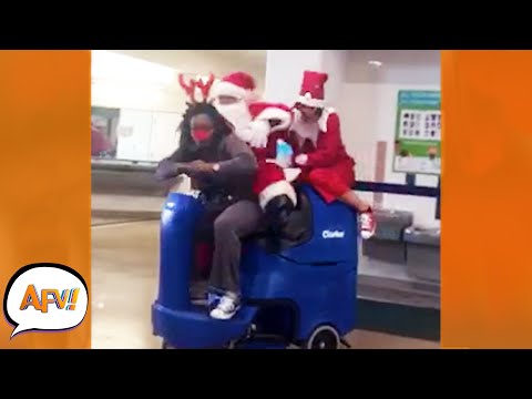 Watch This "Sleigh Ride" Go from BAD to WORSE! 🤣 | Funniest Holiday Fails | AFV 2021