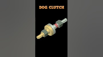 Simple model of a dog clutch #mechanical #engineering #mechanicalengineering