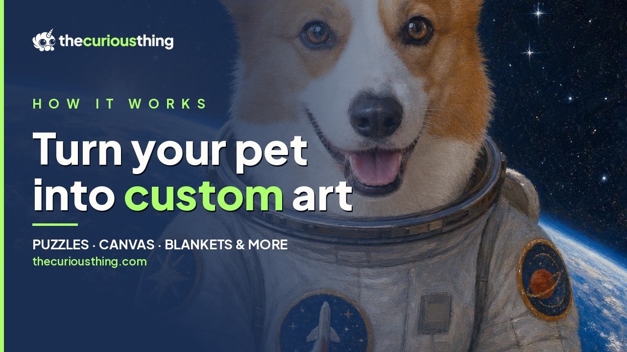 Watch: How to turn your pet's photo into a custom puzzle, canvas, or wall art