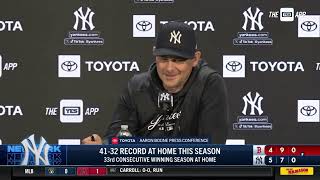 Aaron Boone on Aaron Judge's grand slam, Gleyber Torres RBI single