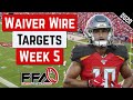 Top Waiver Wire Targets - Week 5 - 2020 Fantasy Football Advice