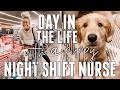 DAY IN THE LIFE OF A NIGHT SHIFT NURSE W/ A 13 WEEK OLD PUPPY | Holley Gabrielle