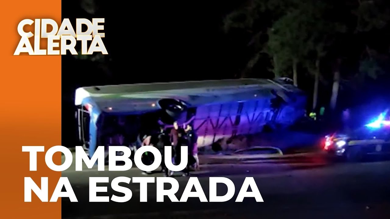 Acidente com ônibus deixa três passageiros feridos na BR-277