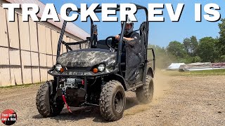 Tracker's New Electric Side by Side: Get Dirty with the EV IS