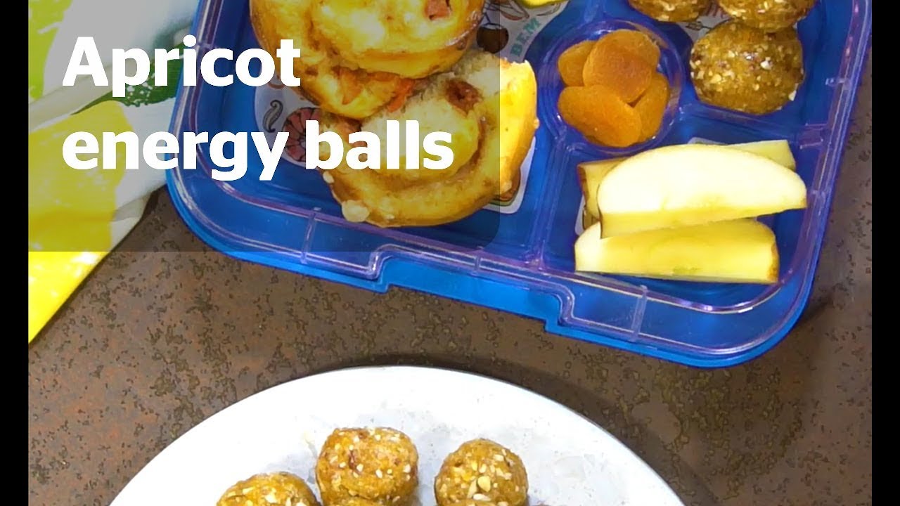 Easy back to school snacks | How to make apricot energy balls - YouTube