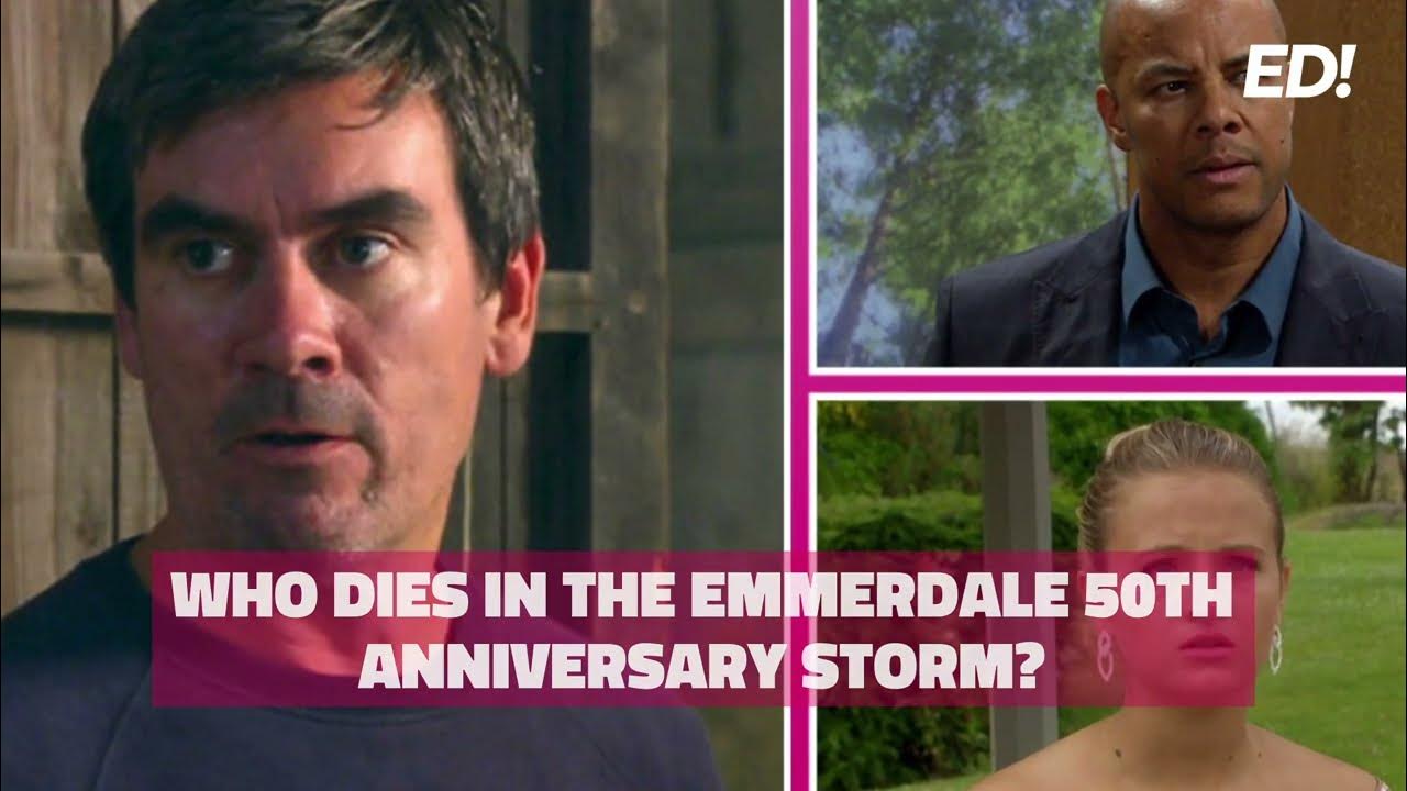 Who dies in the Emmerdale 50th Anniversary storm? YouTube