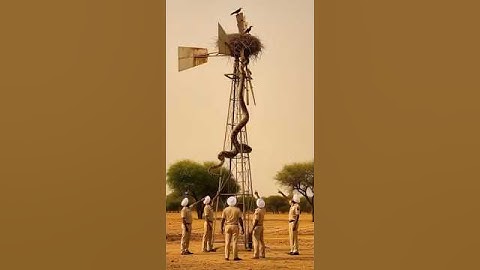 What if a Giant Snake Climbed a Tower to Raid a Bird’s Nest?
