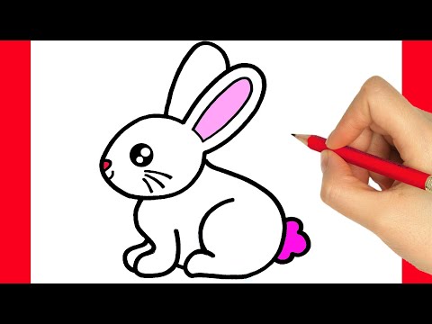 How to draw a cute bunny easy - how to draw a easter bunny step by step