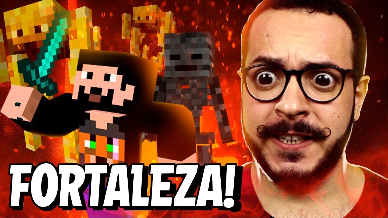 INVADI O CASTELO DO NETHER E ME DEI MAL! - MINECRAFT #15