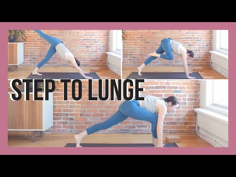 How to Step From Downdog to Lunge - Transition Tutorial