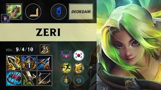 (DNS deokdam) Zeri ADC vs Ezreal - KR Master Patch 26.12