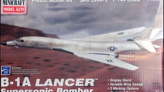 1/144 B-1 Lancer by Minicraft in Progress Update Video!