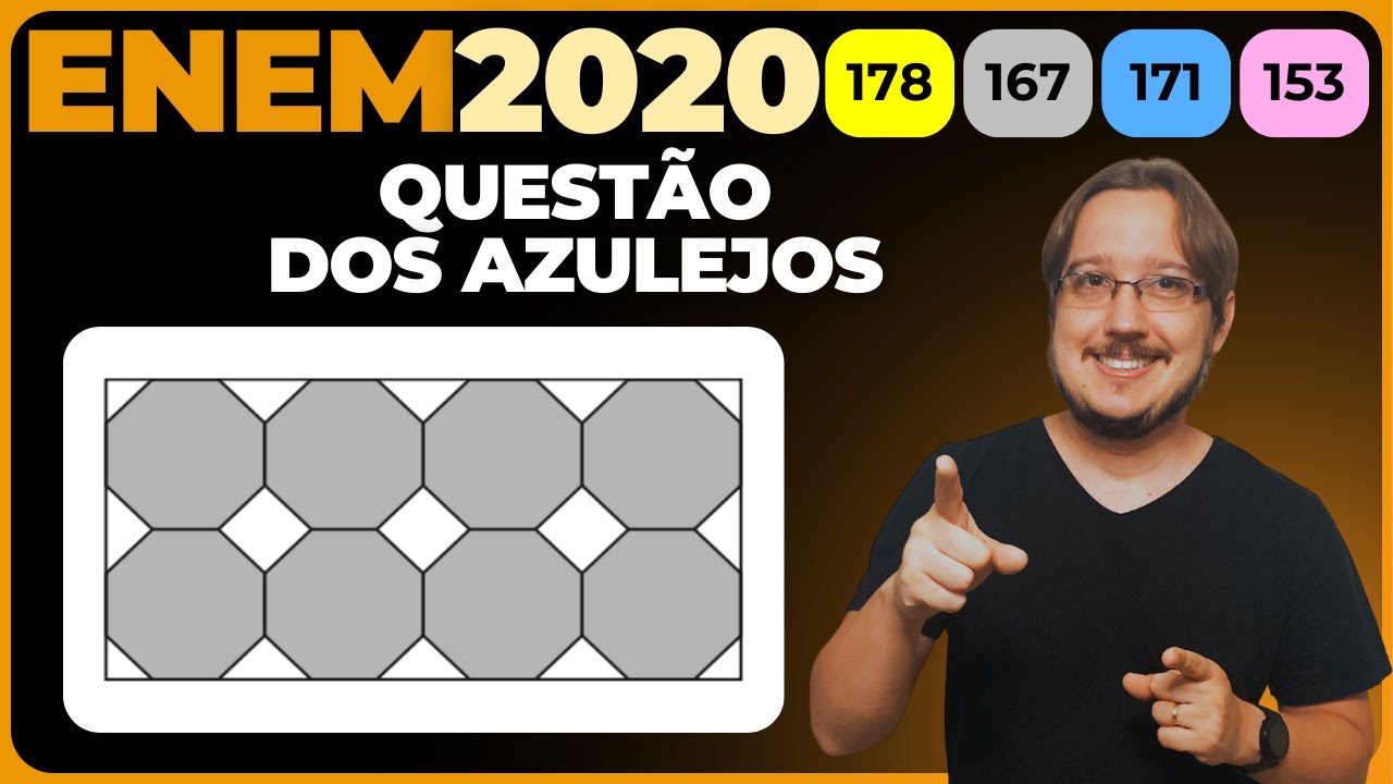 ENEM 2020 || Geometria Plana || Azulejo designa peça de cerâmica ...
