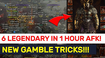 MUST TRY AFK Legendary Farming Method!! NEW Gambling Rates & CHEATSHEET Updated!!