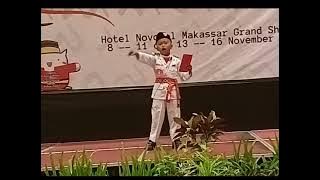 Juara 1 Puisi Bugis putra Festival Tunas Bahasa Ibu tingkat SD Provinsi Sulawesi Selatan 2022