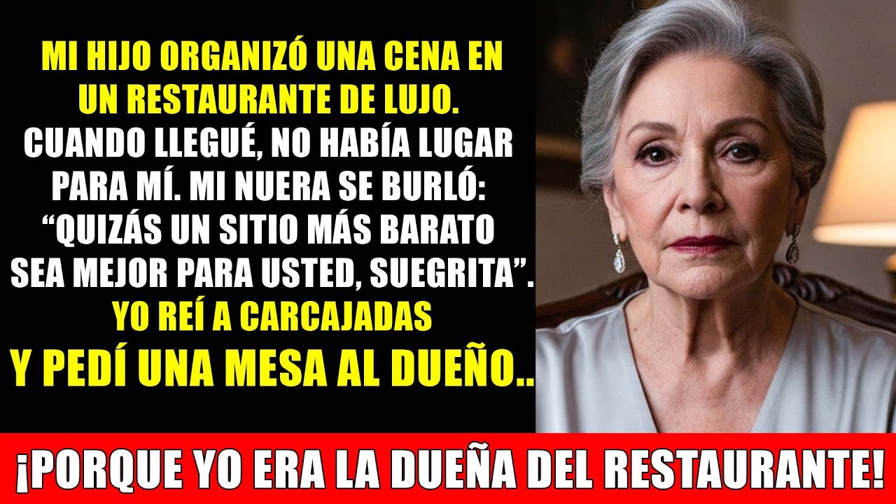 Mis Dos Hijos Me Excluyeron De La Cena Familiar  Sonreí Y Pedí Una Mesa, Porque Yo Era