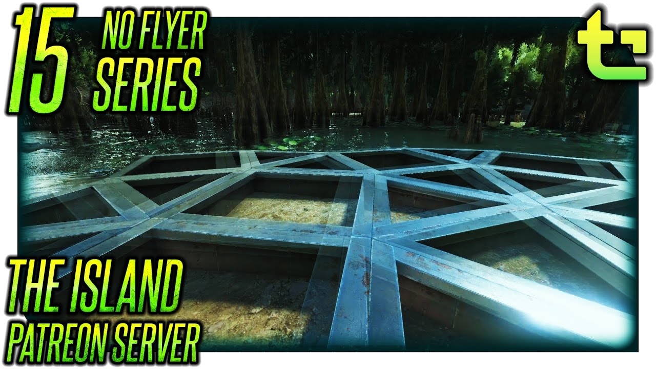 Ark Flyer Base Ark The Island || No Flyer E15 - Starting the New Swamp Base ...