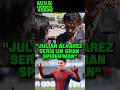Julián Álvarez subió el video de Tom Holland y le escribió:  “GUARDAMOS UNA Nº9 PARA VOS”