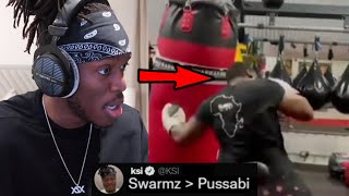 KSI REACTS to Swarmz INSANE technique