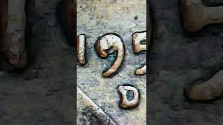 1957 D LINCOLN WHEAT CENT DIE CHIP ERROR#shortvideo
