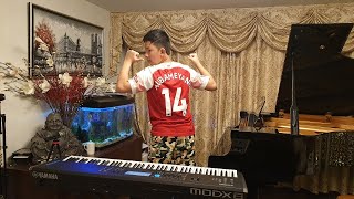 ARSENAL WIN FA CUP! Sweet Caroline \& We Are The Champions Cole Lam 13 Years Old