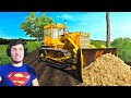 КУПИЛ ДОМ У РЕКИ И СТРОЮ ДОРОГУ - FARMING SIMULATOR 19