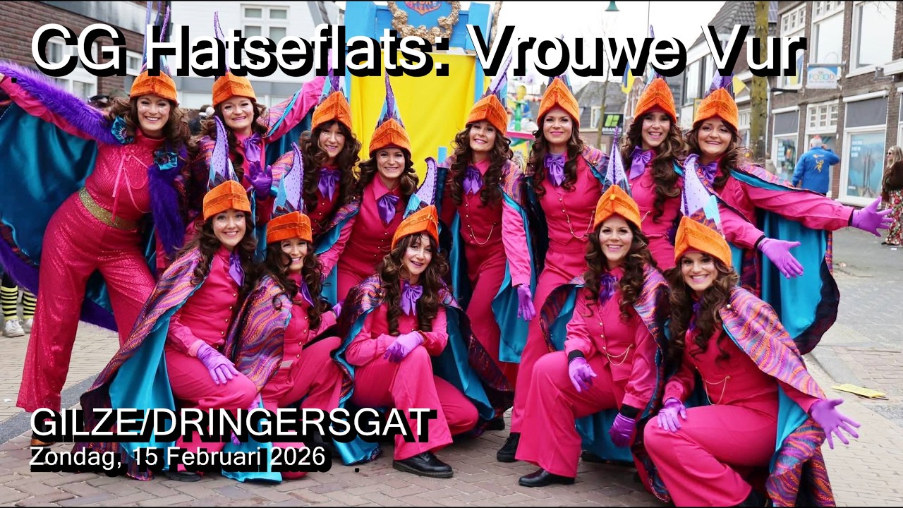 Optocht Carnaval 2026 Gilze/Dringersgat - CG Hatseflats (Vrouwe Vur) 2de Prijs Groepen