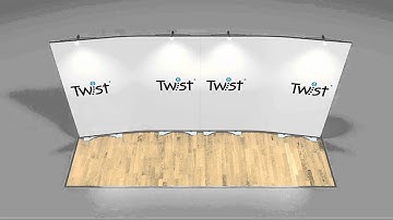 Twist Modular Banners | Medium-sized exhibition stand | Display Wizard