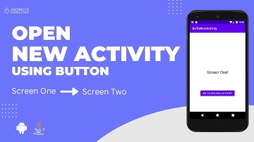 How to Make a Button Open a New Activity using Java in Android Studio | Android Knowledge